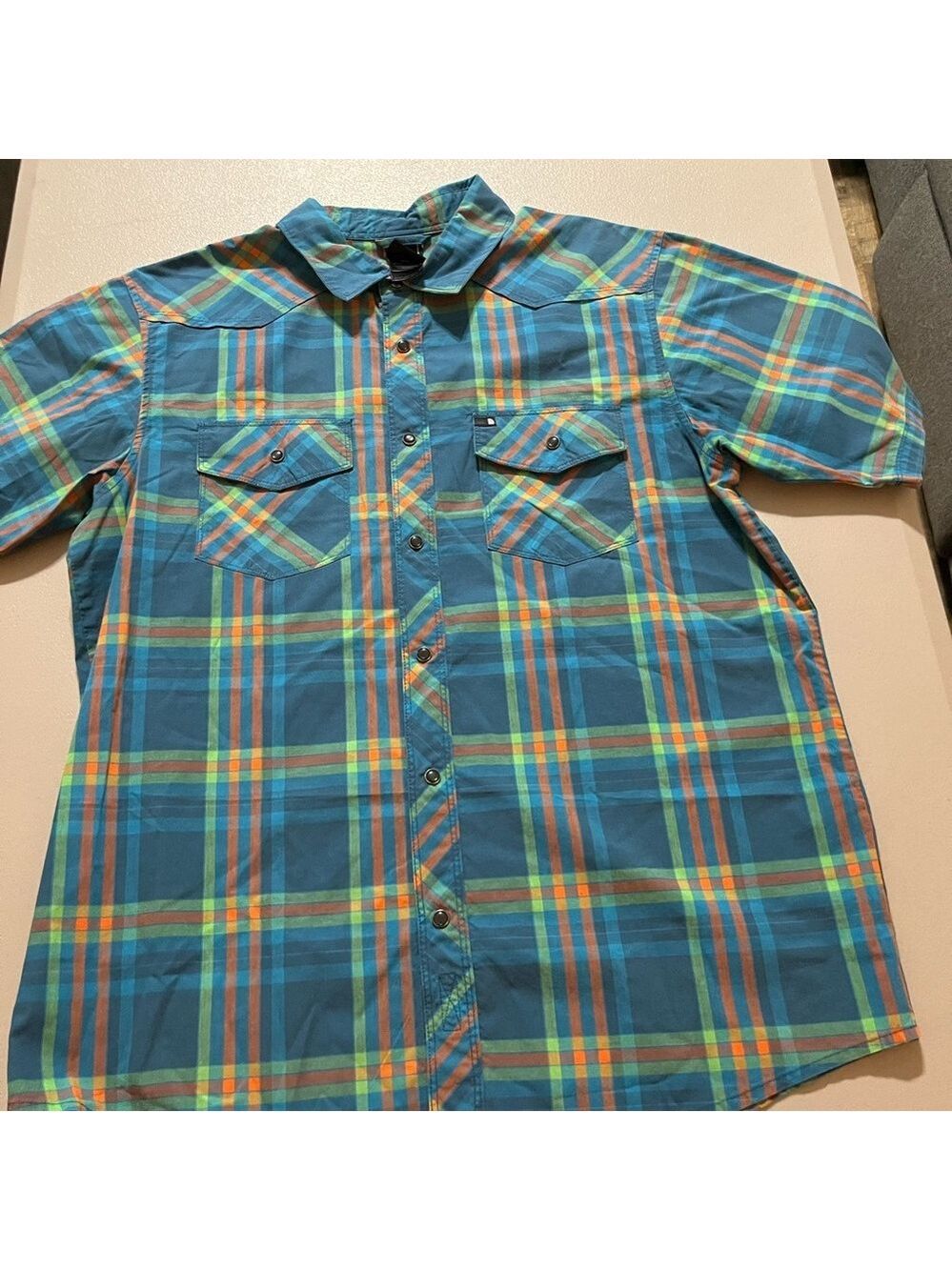 COPY - The North Face Medium Men's Blue Plaid Shirt